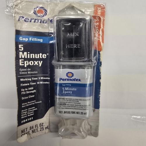 Permatex epoxy glue 5 minutes clear