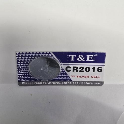 Battery flat t&amp;e cr2016