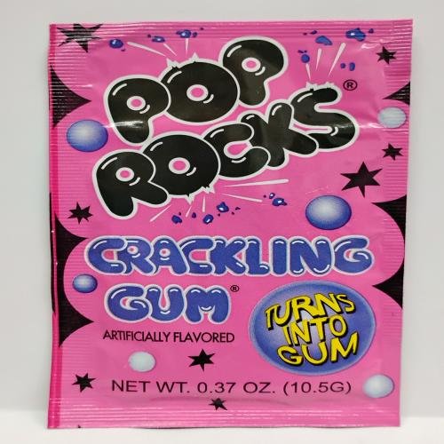 Chewing gum pop rocks