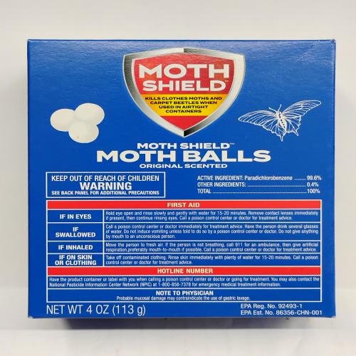 Moth Shield MOTH BALLS Original Scented 4 oz