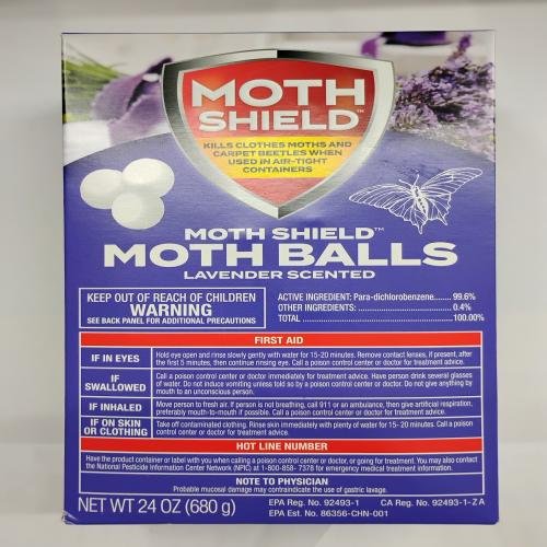 Moth Shield MOTH BALLS Lavender Scented 24 oz