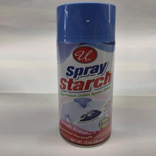 Spray starch fresh scent 12 oz