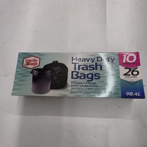 Heavy duty trash 10 bags26 gal