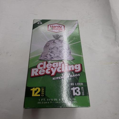 Clear recycling bags13 gal