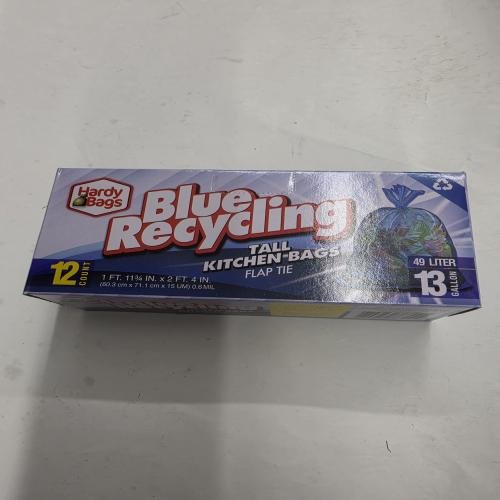 Blue recycling kitchen bags13 gal